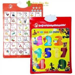 Bảng Chữ Cái Và Chữ Số 2 mặt Treo Tường Thông Minh Biết Nói Cho Bé Đồ Chơi Giáo Dục Trí Tuệ Cho Bé