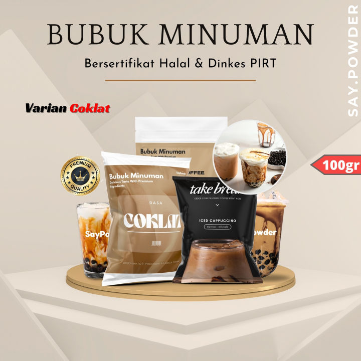 BUBUK MINUMAN VARIAN COKLAT 100GR SERBUK MINUMAN Bubuk Minuman Aneka ...