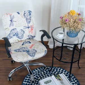 Stretch Chair Cover Armchair Slipcover Spandex Geometric Split Seat Removable Washable Home Office