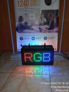 Running Text 2sisi RGB 38x22cm waterproof