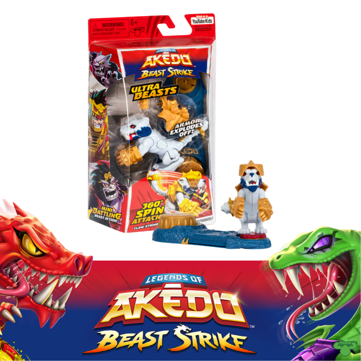 Legends of Akedo Beast Strike Ultra Beast Ripclaw Alphawolf