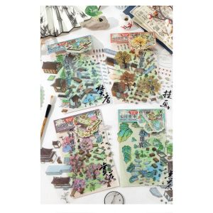 [KW] Scene Stickers Collection A | 3D Scenery & Landscaping Stickers | Scrapbook & Journaling Stickers | Cute Stickers & Device-Free Toy | Fun & Creative Gift | Stress Relief & Calming Stickers
