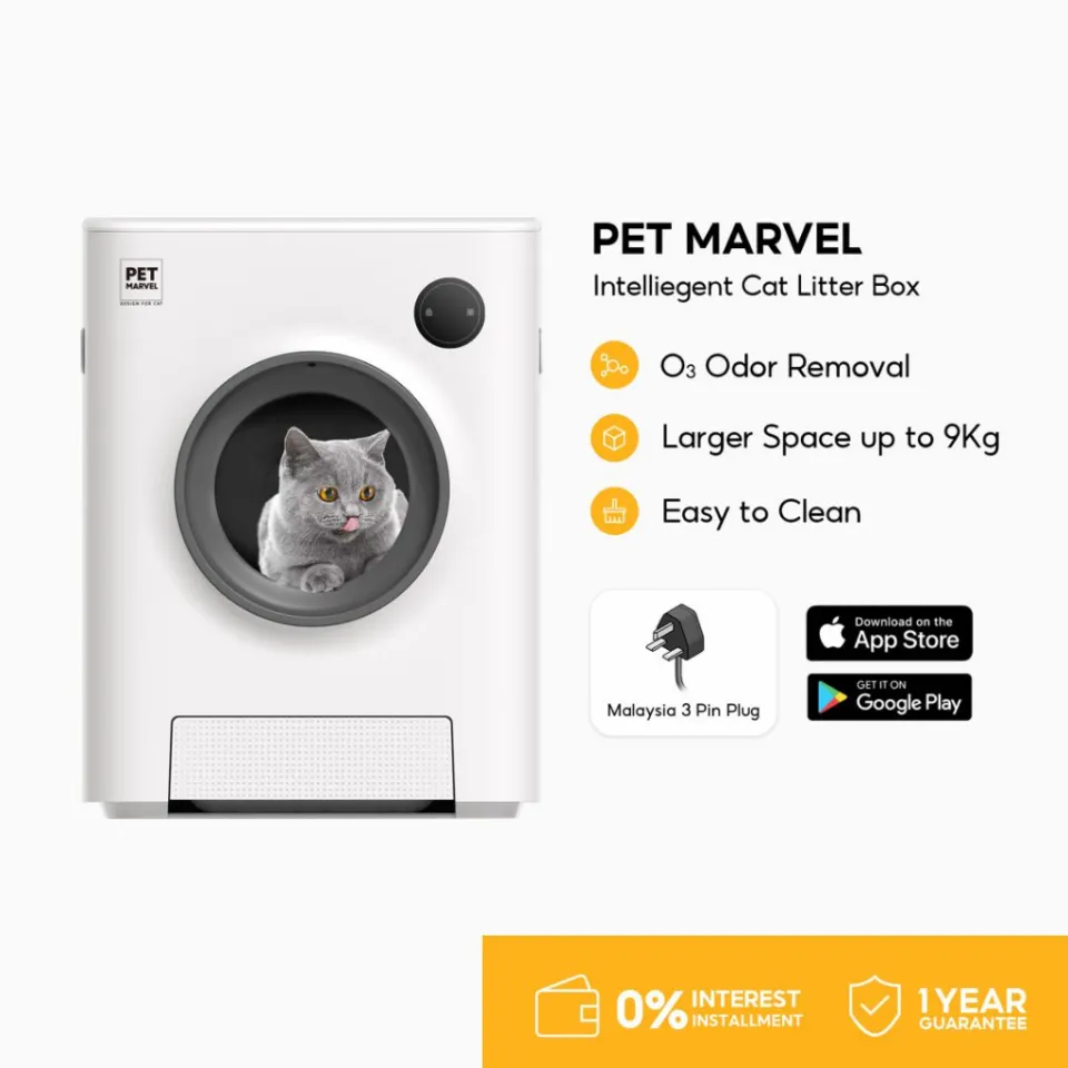 ❁Pet Marvel Magic Cube Automatic Cat Litter Box Bekas Tandas