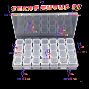 Storage Box Case tempat kotak penyimpanan perhiasan manik-manik
