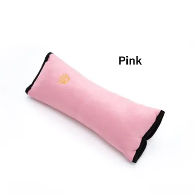 iDECO Car Seat Belt Headrest Suede Child Shoulder Cover Car Short Plush Shoulder Pillow