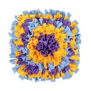 เสื่อสำหรับดมกลิ่นสำหรับแผ่นการให้อาหารสุนัขลูกสุนัขแบบโต้ตอบของเล่นเกมปริศนาเสื่อเทรนนิ่งบรรเทาความเครียดการออกแบบ DIY