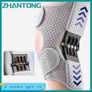 ZHANTONG Powerful Rebound Springs Knee Assistive Device Non-Slip Breathable Knee Booster Adjustable Spring Stabilizer Brace Joint Support