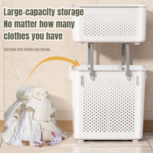 Dormitory with wheels multilayer underwear laundry basket