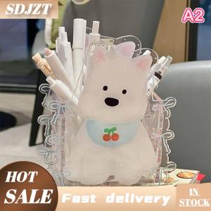 SDJZT Acrylic cá bánh bút chủ dễ thương đám mây hình bút chủ công suất lớn Máy tính để bàn văn phòng phẩm bút lưu trữ hộp xoắn ốc thiết kế