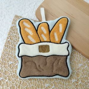 AODDO Bánh mì cà phê Khăn lau tay chủ đề cà phê Khô Nhanh Mềm mại Khăn giấy vệ sinh Sáng tạo Đậm đặc Khăn lau phòng tắm Nhà bếp