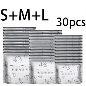 30Pcs Stand Up Aluminum Foil Sealable Storage BagsResealable Vacuum Zipper Pouches for Food