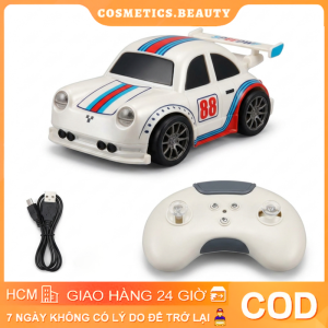 【FAST Delivery】Xe Drift Điều Khiển Từ Xa 4WD Tốc Độ Cao Ô Tô Đồ Chơi Xoay 360 Độ Pin Sạc Trắng