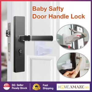 [SG ready stock] Baby Safty Door Handle Lock Baby Safty Security Lock Safty Drawer Lock Safty Window Lock