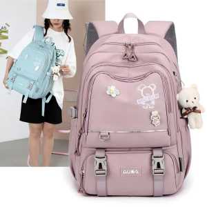 ZEEVANIA COLLECTION Tas Anak Anak Perempuan Tas Sekolah SD Tas Ransel Anak Sekolah Tas Ssekolah Anak SD SMP SMA Tas Sekolah Cewek SMP Tas Ransel Wanita Tas Ransel Wanitata Terbaru 2023 Tas
