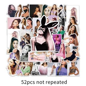 52pcs American Star Ariana Grande Waterproof Stickers Laptop Cell Phone Luggage Decorative Stickers