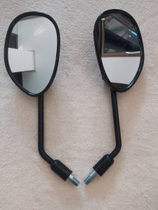 กระจกมองหลังด้าน ขวา-ซ้าย รหัส K58/K03 เวฟ125(ปลาวาฬ) (ขาสั้น)Wave110I(2009-2018) Wave125I(2012-2018)