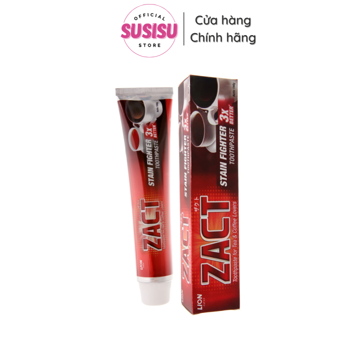 Kem đánh răng ZACT LION - KĐR giảm hôi miệng ZACT LION Stain Fighter ...