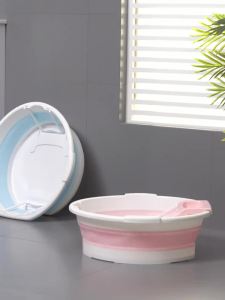 Foldable basin laundry basin clothes washing basin integrated thickened household enlarged and deepened dormitory clothes washing basin drainage hole