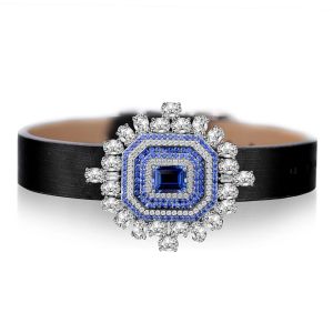 Vinregem 7*9 MM Emerald Cut SapphireHigh Carbon DiamondGemsWomen Bracelets 925 Sterling SilverFineJewelry Anniversary Gifts