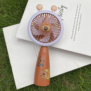 FYHL0782 Kipas Angin Mini 2 in 1 Karakter Capybara Kipas Lampu Genggam