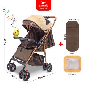 SPEEDS Stroller Anak Kereta Dorong Bayi Full Cover Lipat Portabel Bayi Newborn Baby Stroller 073-7