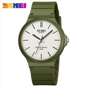 Jam Tangan Pria Analog SKMEI 2108 Armygreen Water Resistant 30M