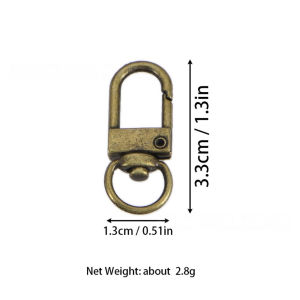 Mini Keychain Hook Zinc Alloy Small Clasp Ring Hand Woven Doll Accessories Key Hook Holder
