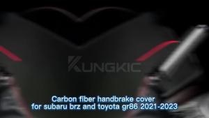 For Subaru BRZ Toyota 86 GR86 Real Carbon Fiber Car Handbrake Cover Auto Emergency Parking Brake Handle Replacement Accessories