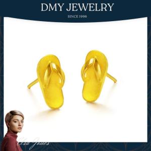 DMY Jewelry Subang Telinga Perempuan/Gold 916 Original Malaysia/Statement Slipper Earrings/Earrings Women