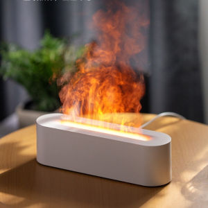 New Colorful Flame Ultrasonic Air Diffuser Atomizer With Remote Control 3D Simulation Air Humidifier Aromatherapy Essential Oil Diffuser