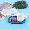 Mold Resin Coaster Oval/Cetakan Resin Coaster Oval/Oval Coaster Mold/Resin Epoksi Bentuk Oval. 