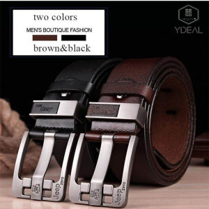 Belt for Men New Fashion Men Cow Leather Belt 3.8cm Mens Casual Pin Buckle Belts for Men 110-125cm Waistband