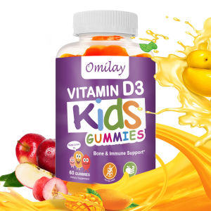 Daynee | Omilay Vitamin D3 Gummies for Kids Protect Immune System Strong Bones & Muscles Vitamin Gummy Daily Gummies Promote Calcium Absorption Natural Supplement