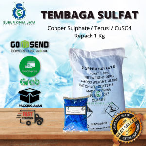 Cooper Sulphate / CuSo4 / Terusi 1 Kg / Anti Lumut / Copper Sulfate