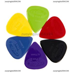 zuoyingdu064194 10ชิ้นอลิซปิ๊กกีตาร์ไนลอนสีดำกันลื่นสำหรับอุปกรณ์กีตาร์อูคูเลเล่ไฟฟ้าอะคูสติก
