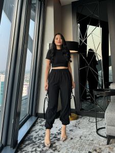 ( VM ) - Celana Jogger Polos Knit 9012#