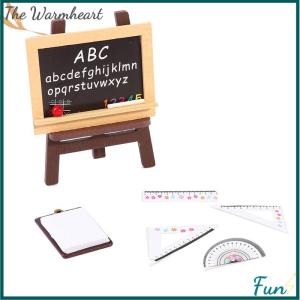 【The Warmheart】 14Pcs School supplies Doll Accessories for Dollhouse Best Gift Toy for Girl Doll