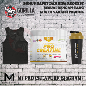 Muscle First Pro Creatine CREAPURE 240 Gram Musclefirst m1 kreatin Supplement Fitness