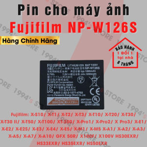Pin cho máy ảnh Fujifilm NP-W126s dùng cho XS10 XH1 XPro3 XT3 XT2 XT30 XT20 XT200 XT100 XE3 XA7 XA5 XE5 X100V X100F...