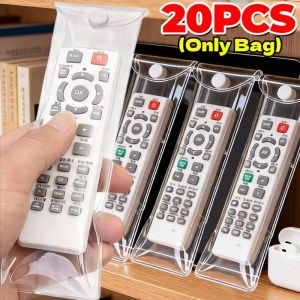 รีโมทคอนโทรลกระเป๋าเก็บของตัวป้องกันโปร่งใส20ชิ้นเคสกันกระแทกฝาครอบกันฝุ่นสำหรับทีวีเครื่องปรับอากาศรีโมทคอนโทรล