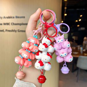 Kawaii Sanrio พวงกุญแจ จีตุ๊กตา Kuromi Cinnamoroll Melody น่ารัก เครื่องประดับ สําหรับผู้หญิง
