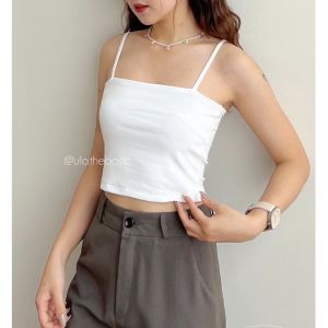 [Nhập LAZLOOK99 GIẢM 100K/500K] Áo 2 dây quây cotton borib 2 lớp không đệm - by ufo.thebasic