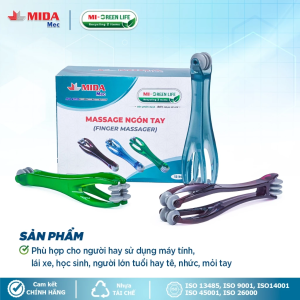 Dụng cụ mát xa ngón tay MIDATEK – 2 con lăn giúp thư giãn lưu thông máu giảm tê tay