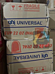 GELAS PLASTIK MURAH UNIVERSAL ISI 1.000 PCS UKURAN 12 14 16 18 22 OVAL DAN 22 DATAR