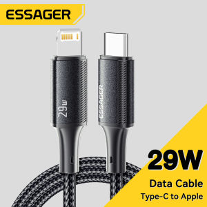 Essager 29W USB Type C Cable For iPhone 14 13 12 11 Pro Max XS PD Fast Charging Type-C To Lightning 29W Wire Cord For IOS Phone Tablet