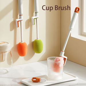 3 in 1 Cup Brush Kitchen Sponge Set Rotate Milk Bottle Cleanning Brush Cleaning Sponge Cup Brush(Free Straw Brush)-152c4c8b