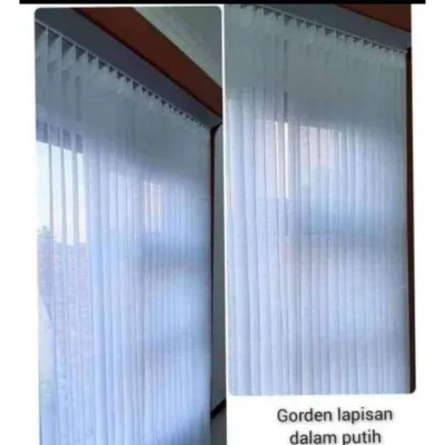 Vitrase Import Dalaman Gorden Panjang 4 Meter Fitrase Putih Lapisan Hordeng Jendela Tirai Pintu Kamar