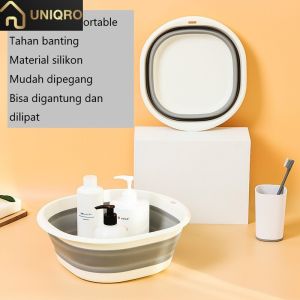 PD-010 Baskom lipat ember lipat portable basin kualitas tebal bagus tahan awet minimalis serbaguna multifungsi hemat tempat cuci pakaian cuci sayur buah