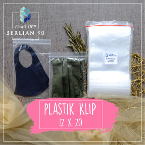 PLASTIK KLIP Atau CLIP Ukuran 12 X 20 Cm Clip Ziplock Plastik Bening Serbaguna