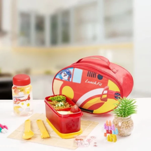 Air Plane Tas Bekal Anak Set Motif Pesawat Lunchbag